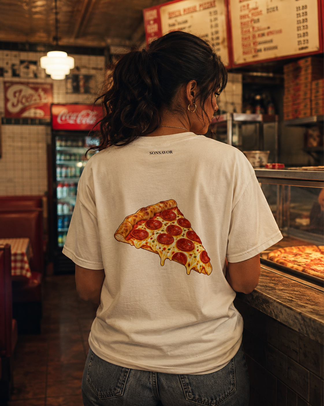 Pizza Tee — "peet-suh" | Premium Heavyweight Garment-Dyed Shirt