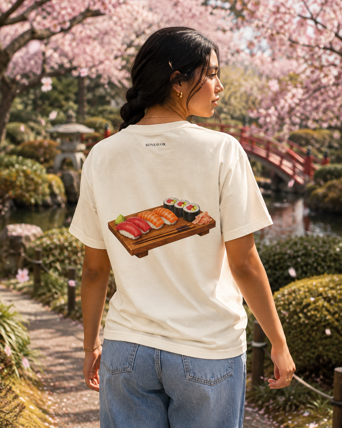 Sushi Tee — "soo-shee" | Premium Heavyweight Garment-Dyed Shirt