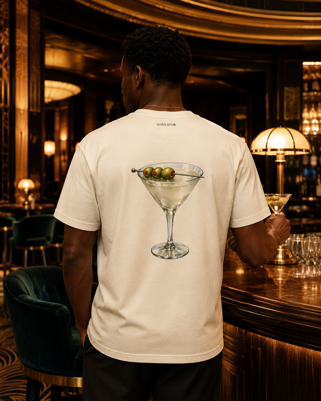 Dirty Martini Tee — "dur-tee mar-tee-nee" | Premium Heavyweight Garment-Dyed Shirt