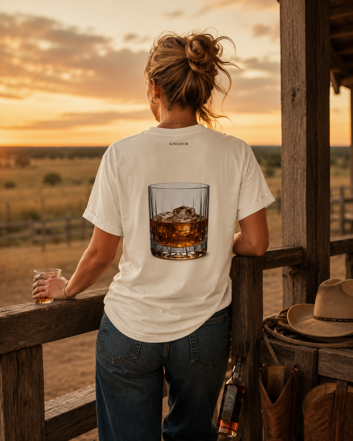 Whiskey Tee — "wiss-key" | Premium Heavyweight Garment-Dyed Shirt